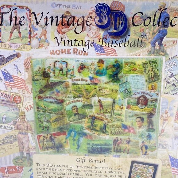 The‎ Vintage 3D Collection Vintage Baseball 500 Pc Puzzle New Sealed Jigsaw - Picture 2 of 11
